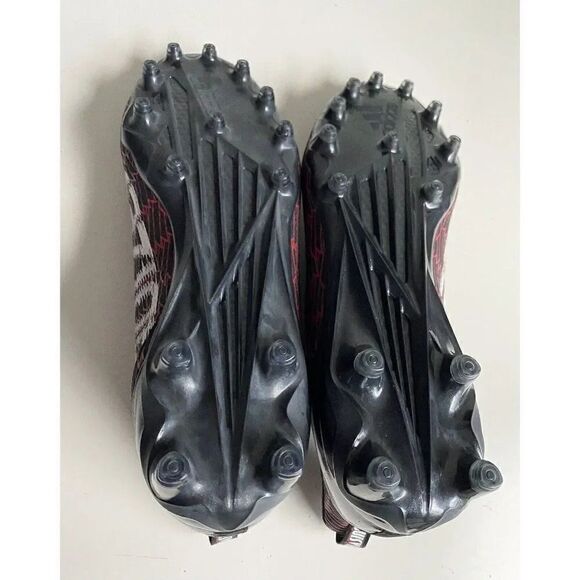 Adidas Adizero Scorch Louisville Football Cleats Black Red GY5648 Men’s Sz 13.5 - Picture 9 of 11